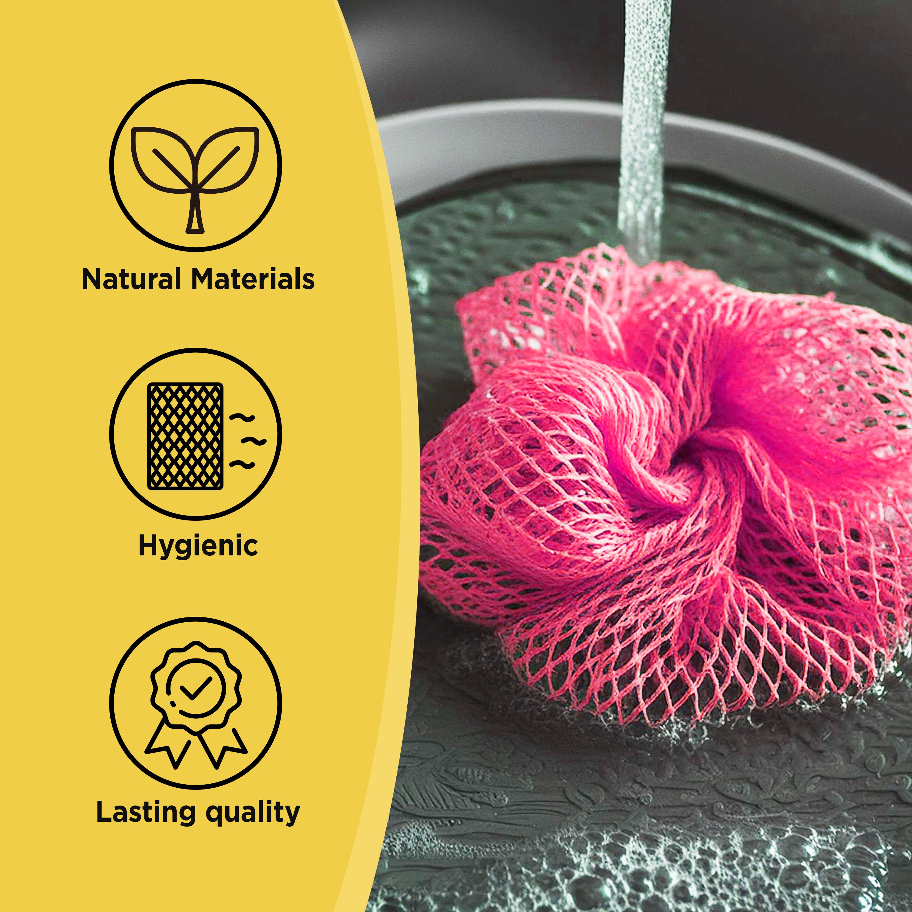 K-CORNSSIL PLA Mesh Net Scrubber, 5pcs/pack