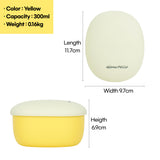 [Giorno Felice] TheSili Silicone EasyCookContainer 300ml / Fine Yellow-3 Sizes