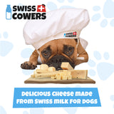 Swisscowers Cheese Chips for Small and Large Dogs, 80g - Made with 100% Swiss Milk, Lactose-free, Gluten-Free, No Preservatives