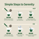 Coffee Bean Matcha Latte Sticks, 8 Single-Serve Packets – Made with Jeju Matcha for a Smooth, Balanced Green Tea Latte – Enjoy Hot or Iced