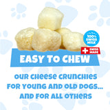 Swisscowers Cheese Crunchy Box for Small and Large Dogs, 350g - Made with 100% Swiss Milk, Lactose-free, Gluten-Free, No Preservatives