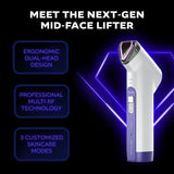 ECLADO Celvix Pro RF Facial Beauty Device, Dual-Angle 110° & 130° Ergonomic Head, 3 Custom Care Modes with LED Light Therapy, Professional Home Skincare Tool for Firm-Looking, Smooth-Looking Skin, Blue & White