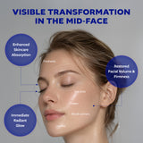 ECLADO Celvix Pro RF Facial Beauty Device, Dual-Angle 110° & 130° Ergonomic Head, 3 Custom Care Modes with LED Light Therapy, Professional Home Skincare Tool for Firm-Looking, Smooth-Looking Skin, Blue & White