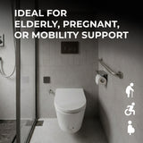 Stainless Steel Wall-Mounted Grab Bar – Heavy Duty 32mm (1.26 inch) Safety Handrail for Bathroom, Shower, Toilet – Elderly, Pregnant, Disabled Support Handle