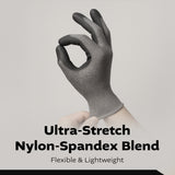 Grey Span-Nylon Glove - Black NITRILE Foam Palm coated XL(XL,L,M,S 4size)