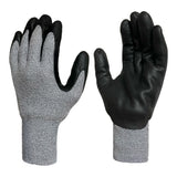 Grey Span-Nylon Glove - Black NITRILE Foam Palm coated XL(XL,L,M,S 4size)