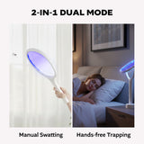 Battery-Powered Rechaegeable  Electric 2-in-1 Bug  Swatters & Zapper