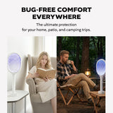 Battery-Powered Rechaegeable  Electric 2-in-1 Bug  Swatters & Zapper