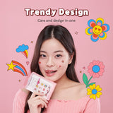 CATCH ME PATCH Emoticon Holiday Vibes – Hydrocolloid Pimple Patch with Fun Holiday Designs, Ultra-Thin & Waterproof, 36 Spot Covers