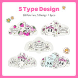 CATCH ME PATCH Esther Bunny Nose – Hydrocolloid Nose Strip for Overnight Spot & Pore Coverage, Ultra-Thin Waterproof Design, 10 Patches