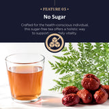 Wonder Pterosin Zero Sugar Liquid Tea with Jujube – Herbal Botanical Extract Drink, Ready-to-Drink Wellness Tea Sachets, 2.37 fl oz (70 ml) x 30 Sachets