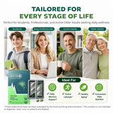 MEMORYTURN Ginkgo Biloba & Lion's Mane Mushroom Dietary Supplement, Memory & Circulation Support, Vitamin B Complex, Probiotics, 30-Day Supply