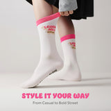 Michelo Learns DESIRE Let’s Rock 1 – Statement Socks / Unisex, White