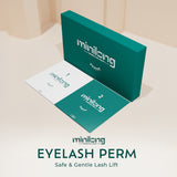 Minilong Eyelash Perm (1st Agent, 2nd Agent: 1g each - 10 Sets) - gentle, low-odor, irritation-free formula with naturally derived ingredients for safe, long-lasting curls