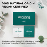 Minilong Eyelash Perm (1st Agent, 2nd Agent: 1g each - 10 Sets) - gentle, low-odor, irritation-free formula with naturally derived ingredients for safe, long-lasting curls