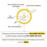 Honey Duck Silicone No Tie Shoelace Anchors - Lace Lock Clip, Fits All Shoelace for 2 Pairs of Shoes