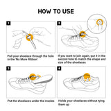 Honey Duck Silicone No Tie Shoelace Anchors - Lace Lock Clip, Fits All Shoelace for 2 Pairs of Shoes