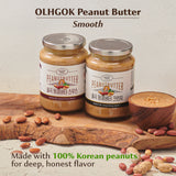 OLHGOK 100% Korean Peanut Butter Smooth – Net Wt. 7 oz (200g)
