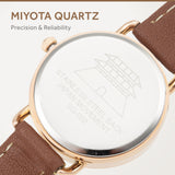 SIARGO SG-002 SWB Caper Collection 28mm Women’s Quartz Watch with Italian Leather Strap - 2 Colors