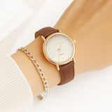 SIARGO SG-002 SWB Caper Collection 28mm Women’s Quartz Watch with Italian Leather Strap - 2 Colors
