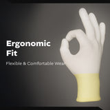 White Nylon Glove - White PU TOP coated XL(XL,L,M,S 4size)