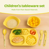 Eco-friendly children's tableware set