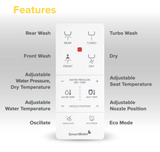 SmartBidet SB-1000WE Elongated Electric Bidet Seat w- Remote