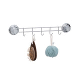 Spiderloc Suction 5-Hook Hanging Rack with Suction cups and Stainless steel.