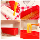 BPA-free Microwaveable Pasta and Noodle Cooker Red