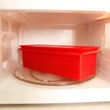 BPA-free Microwaveable Pasta and Noodle Cooker Red