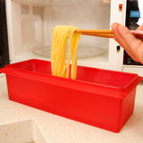 BPA-free Microwaveable Pasta and Noodle Cooker Red