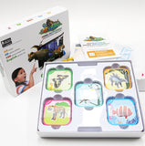 AR land pre-educational card, interactive 3D learning tool with five series of congitive cards (Large)