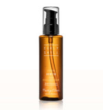 Hair essence with a floral peach scent- Naturally derived 9 oil blends effectively repair split ends while restoring and adding shine to the cuticle.