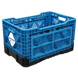 SmartCrateCart 48 Liter (12.7 Gallon) All-Purpose Collapsible and Stackable Storage Crate