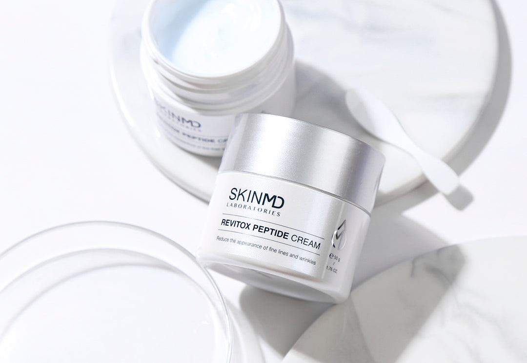 SKINMD LABORATORIES REVITOX PEPTIDE CREAM  high-potency peptide and hydrolyzed collagen promote collagen regeneration and activate stem cells for perfect skin elasticity