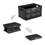 Portable Camping Table, Foldable, Stackable, Weather Resistant, Strong with Storage Space for Camping, BBQ, Party, Fishing, Picnic and Beach. Basic Type (Black Color)