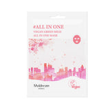 muldream vegan green mild all in one mask 1 box (10 sheets)