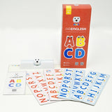 Pre-school AR English learning tool with app and alphabet card