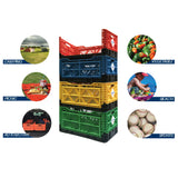 SmartCrateCart 59 Liter (15.6 Gallon) All-Purpose Collapsible and Stackable Storage Crate