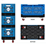 SmartCrateCart 48 Liter (12.7 Gallon) All-Purpose Collapsible and Stackable Storage Crate