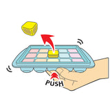 Easily Pops Out 15,24 Compartments Ice Cube Tray