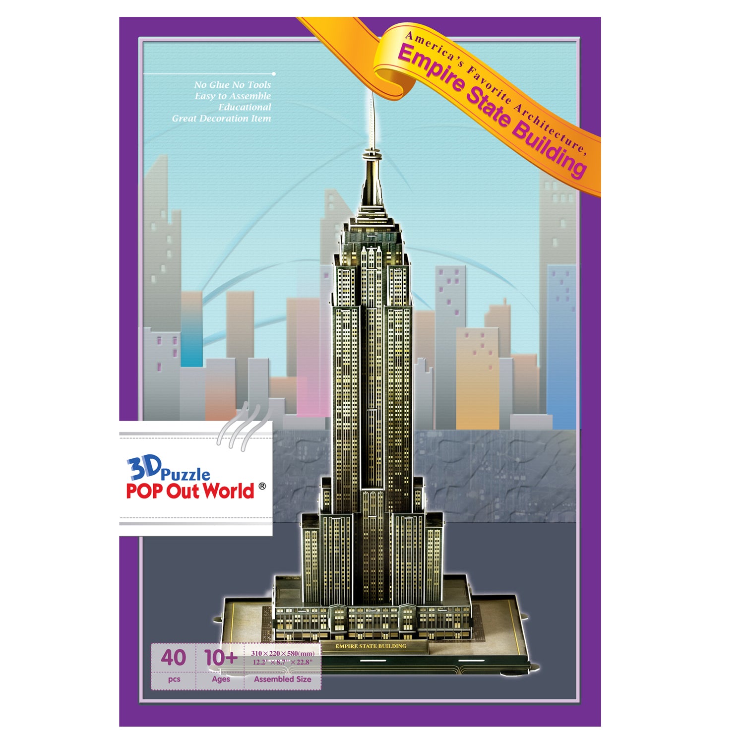 Empire State Building 3D Puzzle - 40 pcs