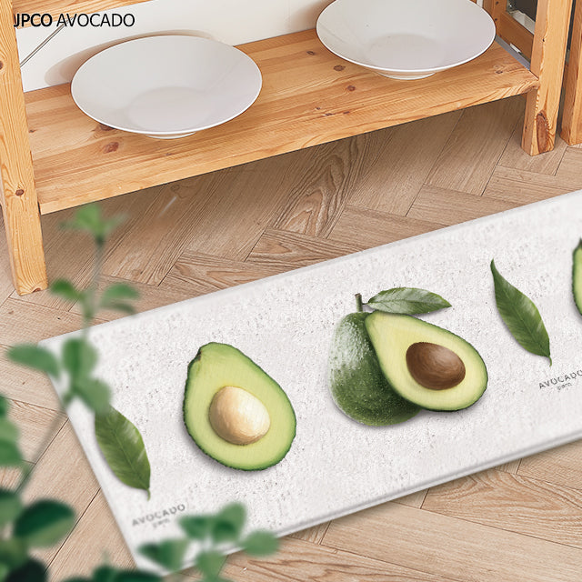 Avocado design home kitchen foot mat for anti-fatigue waterproof in XS size