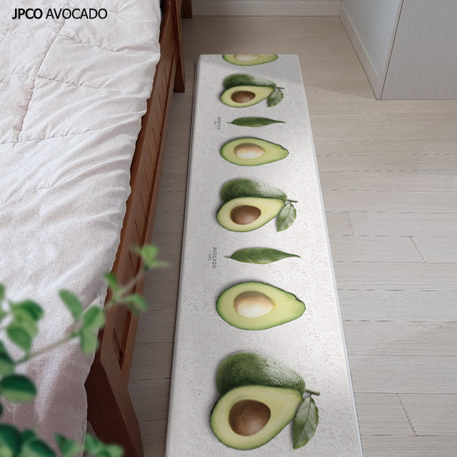 Avocado design home kitchen foot mat for anti-fatigue waterproof in L size