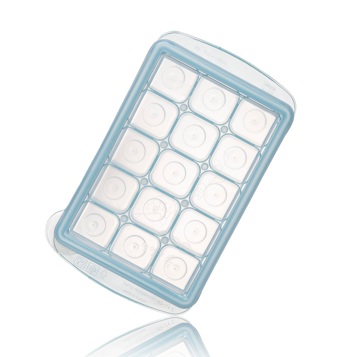 Easily Pop Out 15 Compartments Tray with Lid Clear