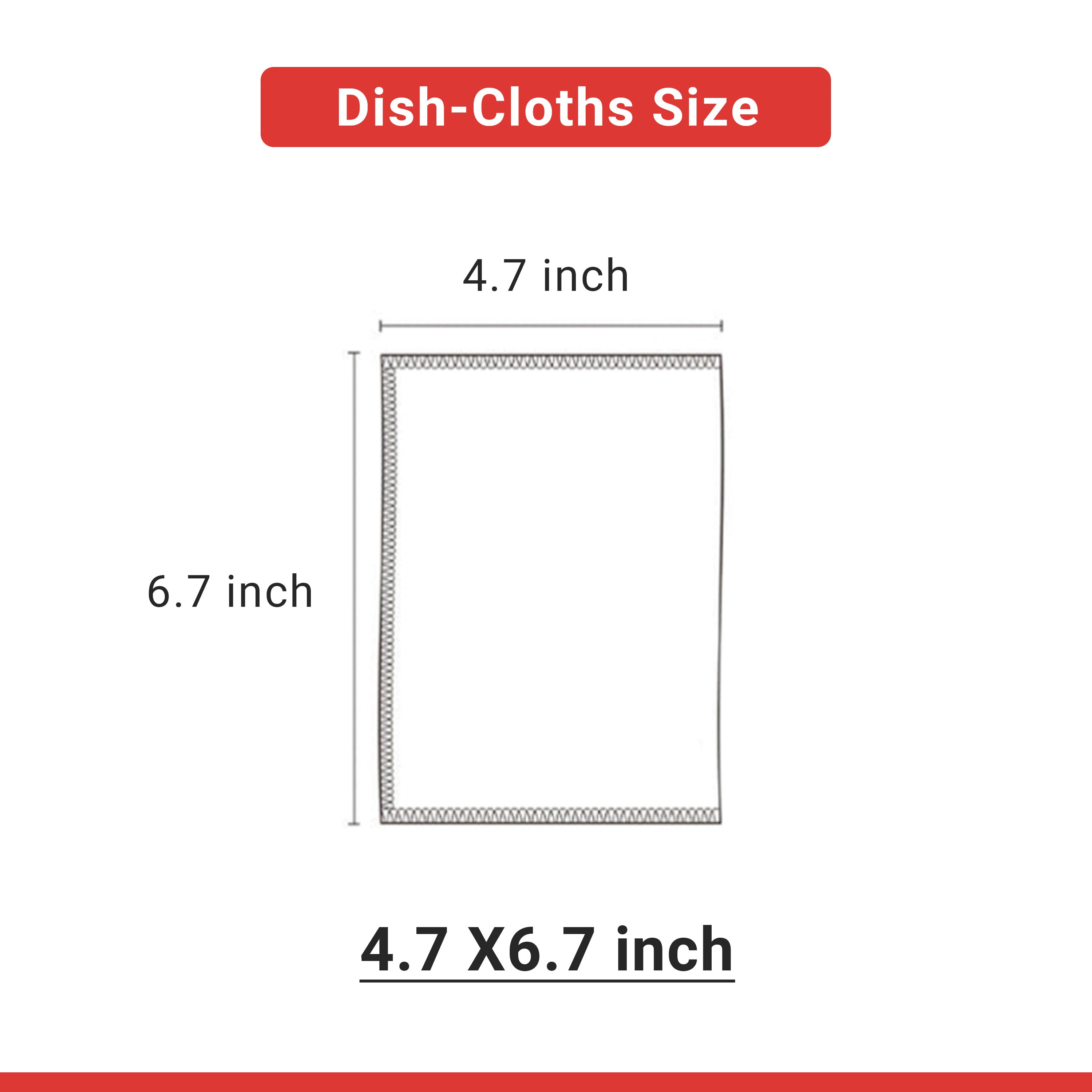 Sanitizing 100% Viscose Dish Cloths, Excellent Hygroscopic and Oil Absorbent, Removing Stains with just Water (6.7”X4.7”, Gray/Beige) 2 sets
