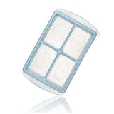 Easily Pop Out 4 Compartments Tray with Lid, Blue